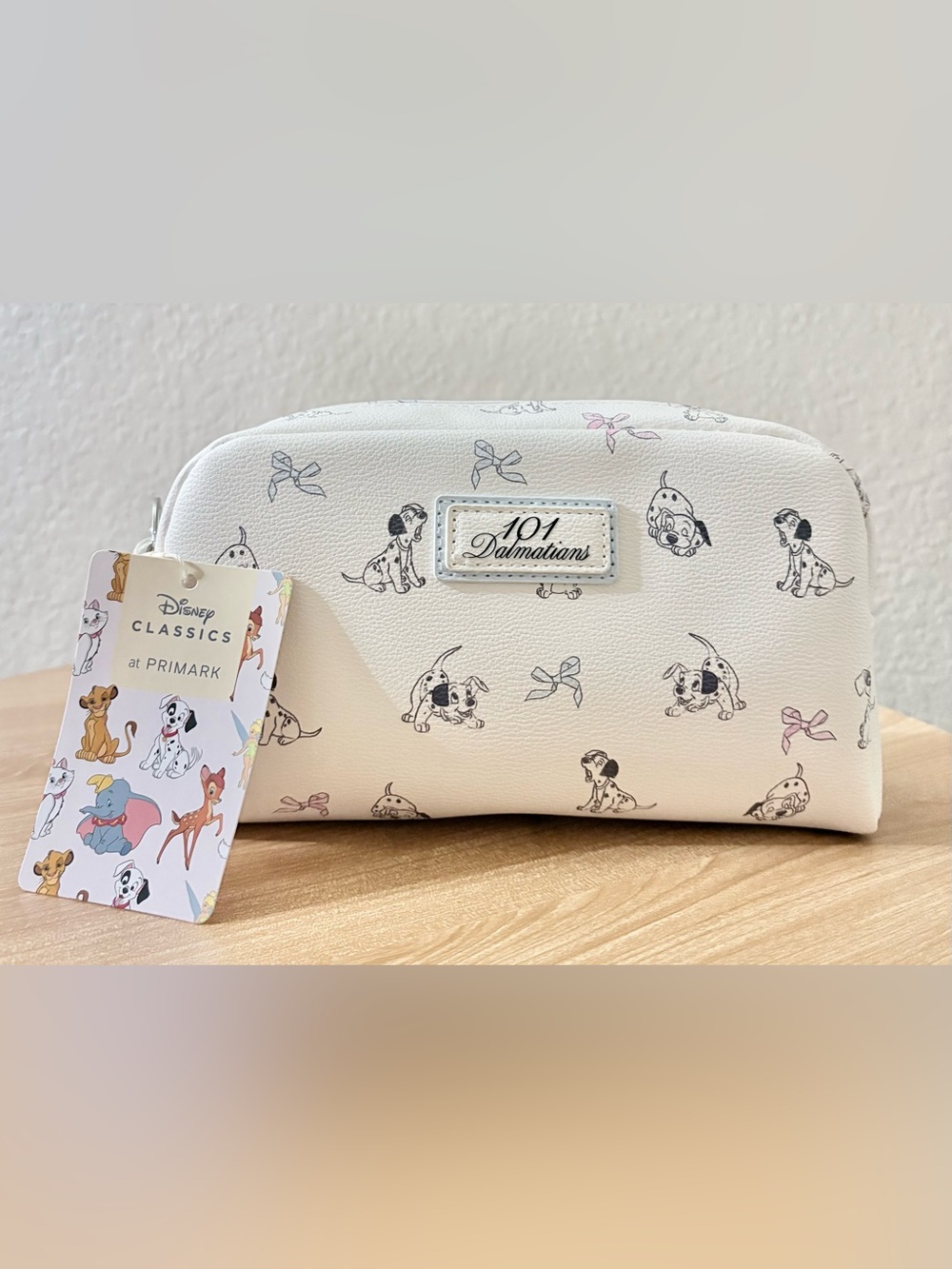 Disney 101 Dalmatians AOP Cosmetic Case Makeup Bag Travel Primark Black & White